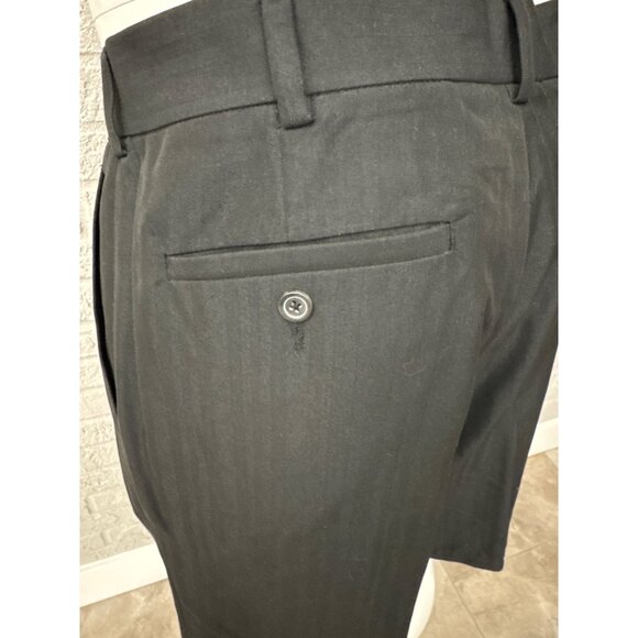 Geoffrey Beene Men Black Pleated Dressy Short Pants Size 34 - Picture 7 of 9
